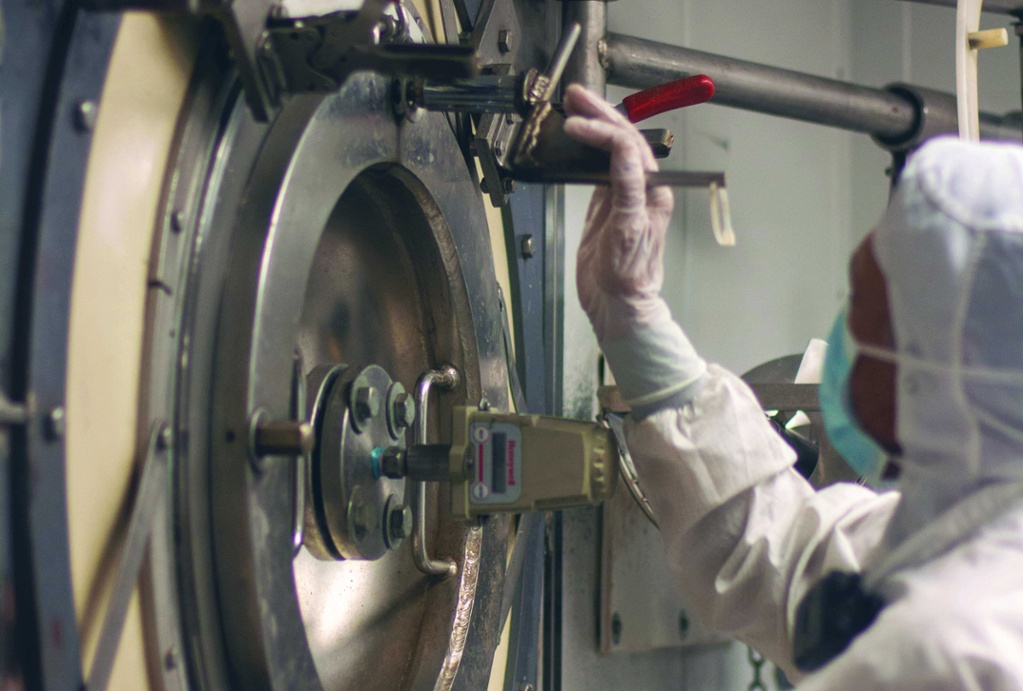 man in sanitary suit-1