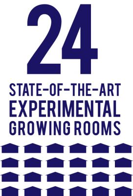 24 state-of-the-art experimental growing rooms